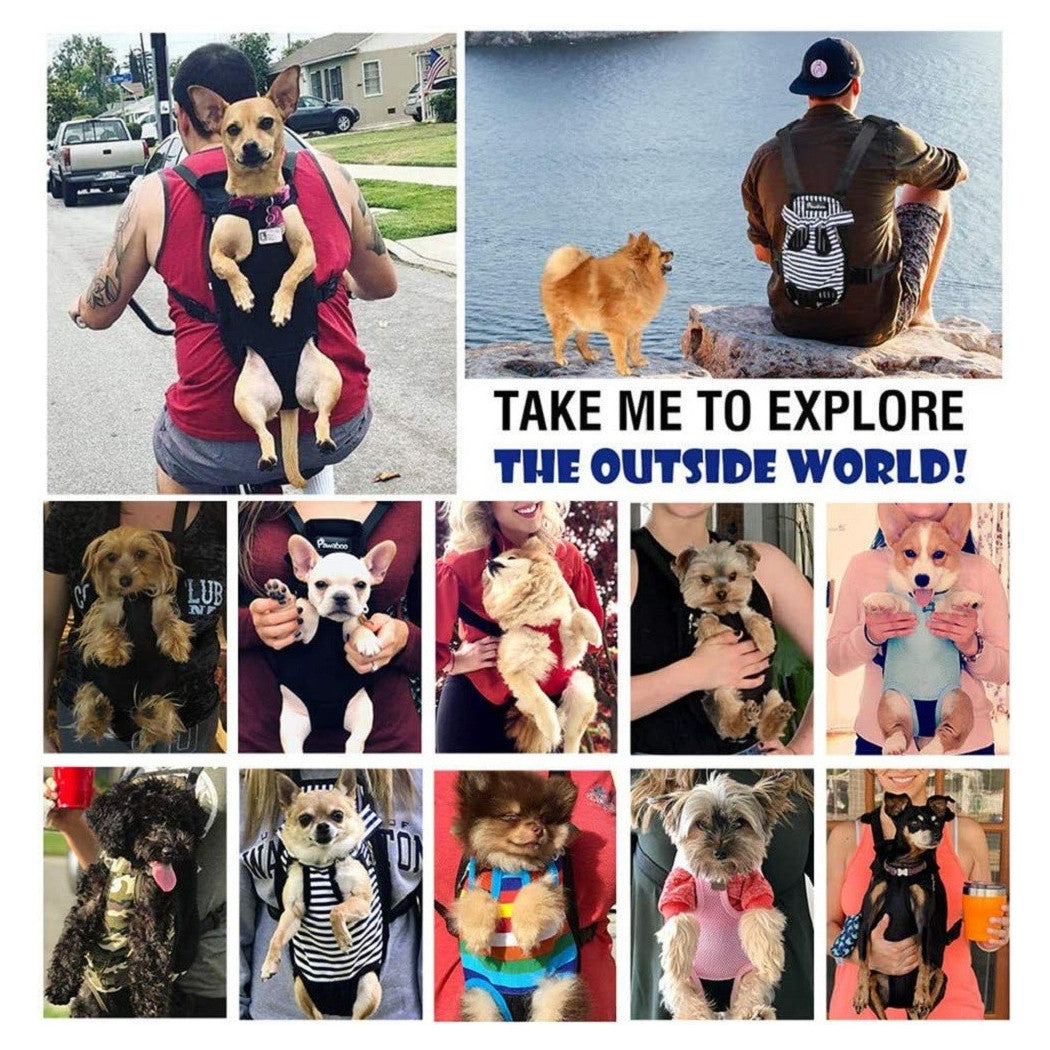 ATMUNGSAKTIVE HAUSTIER RUCKSACK HUNDE VERSTELLBARE MESH TG.M SCHWARZ