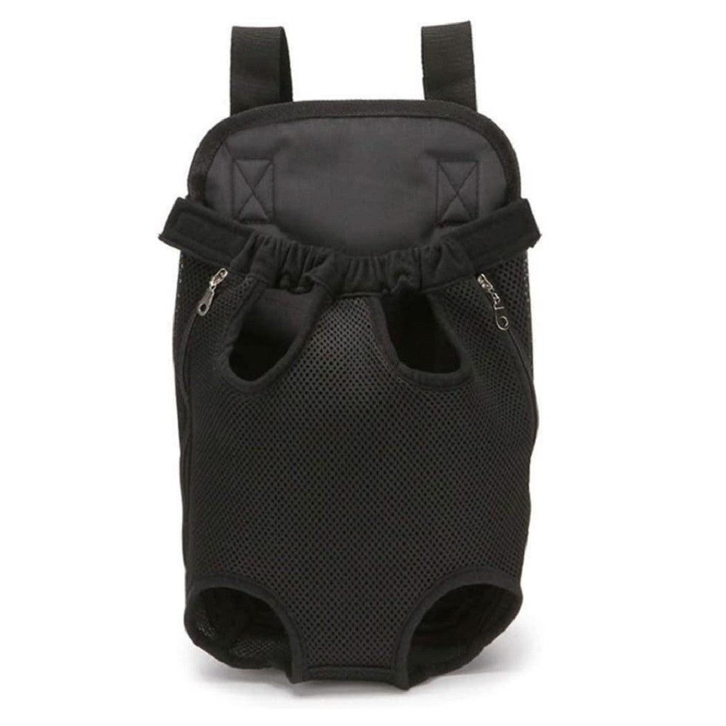 ATMUNGSAKTIVE HAUSTIER RUCKSACK HUNDE VERSTELLBARE MESH TG.M SCHWARZ