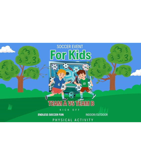 8-teiliges Kinderspielset Fußball-Stifte mit Haken und selbstklebendem Ziel