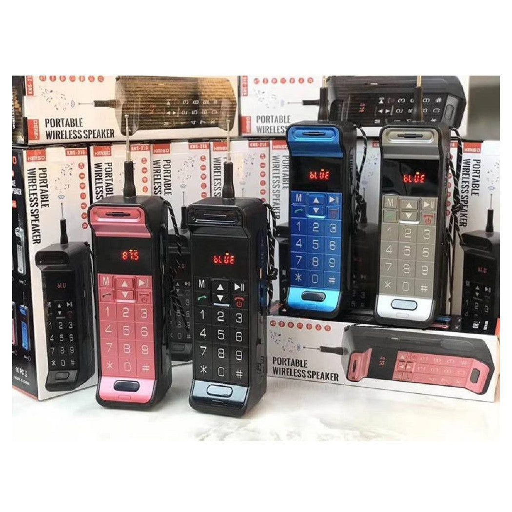 ALTOPARLANTE WIRELESS BLUETOOTH KMS-216 USB / TF CARD / RADIO FM