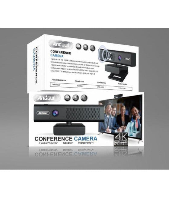 4K ULTRA HD WEB KONFERENZ KAMERA Q-SX988 LAPTOP MIKROFON