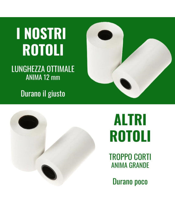 10 ROLLEN POS-THERMOPAPIER 57MMX20MT KOMPATIBEL MIT POS-GERÄTEN