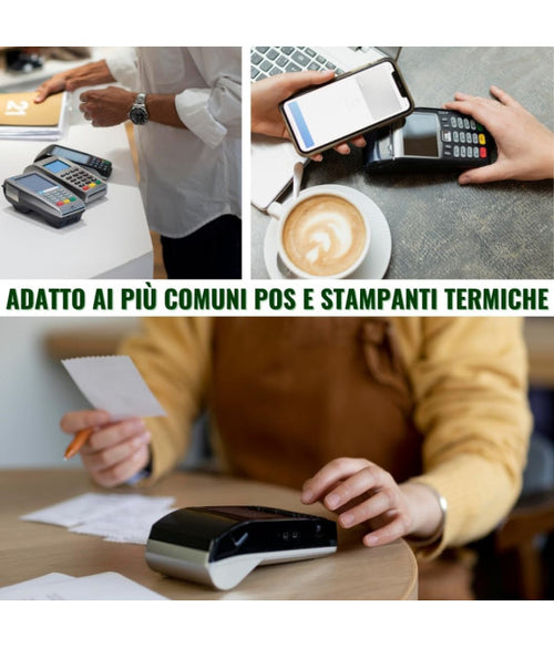 10 ROLLEN POS-THERMOPAPIER 57MMX20MT KOMPATIBEL MIT POS-GERÄTEN