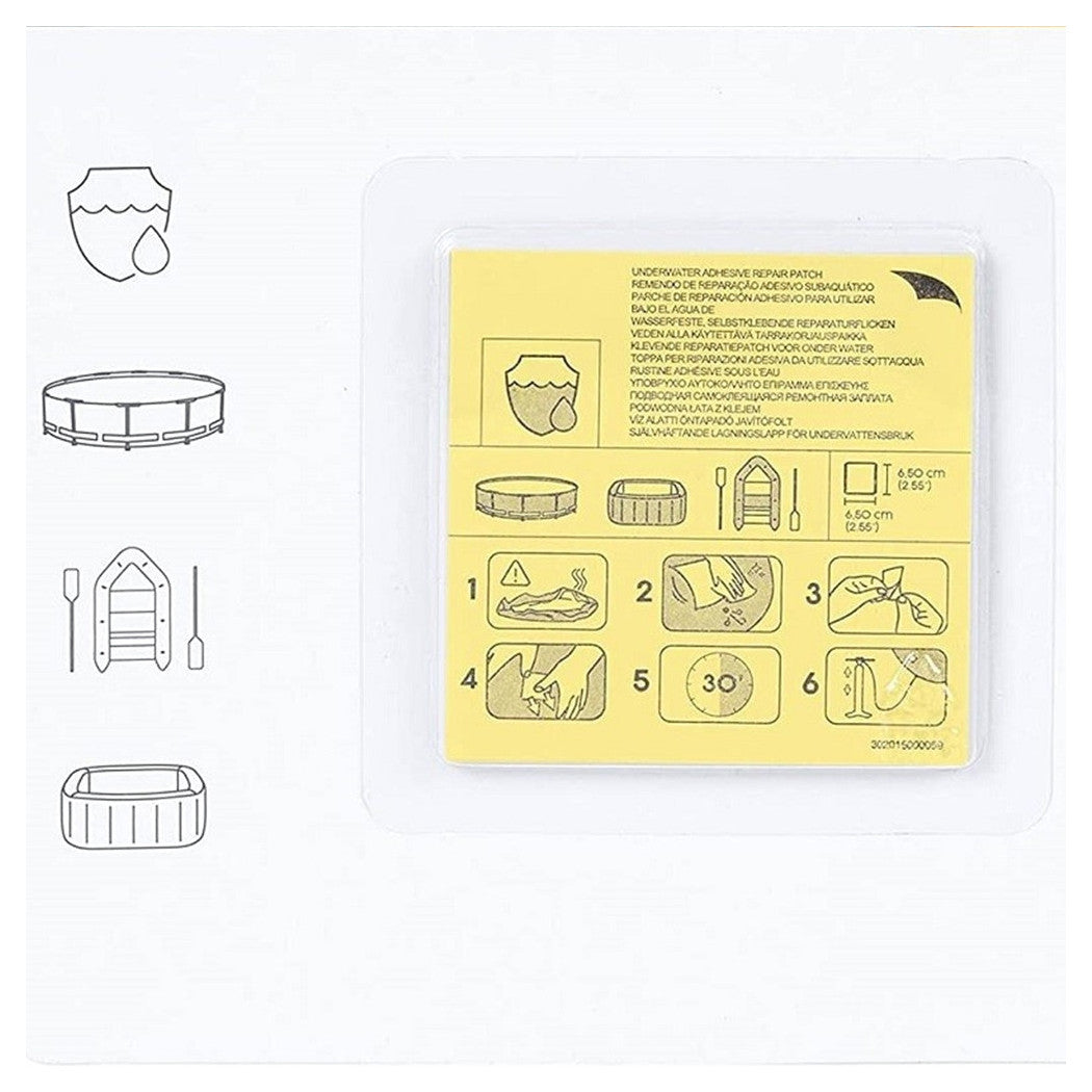 10 STÜCK SELBSTKLEBENDE WASSERFESTE POOL-REPARATURPFLASTER 62091