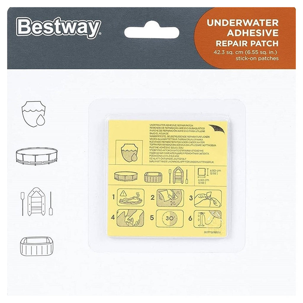 10 STÜCK SELBSTKLEBENDE WASSERFESTE POOL-REPARATURPFLASTER 62091