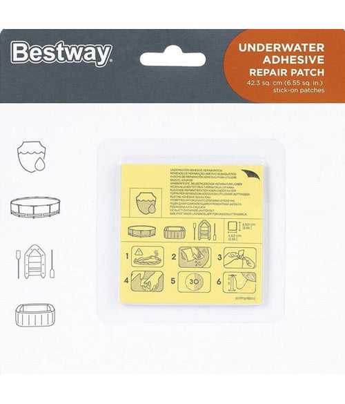 10 STÜCK SELBSTKLEBENDE WASSERFESTE POOL-REPARATURPFLASTER 62091