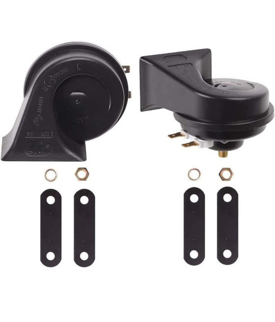2PCS DOUBLE TONE HORN UNIVERSAL SIGNAL HORN CAR TRUCK MOTORCYCLE