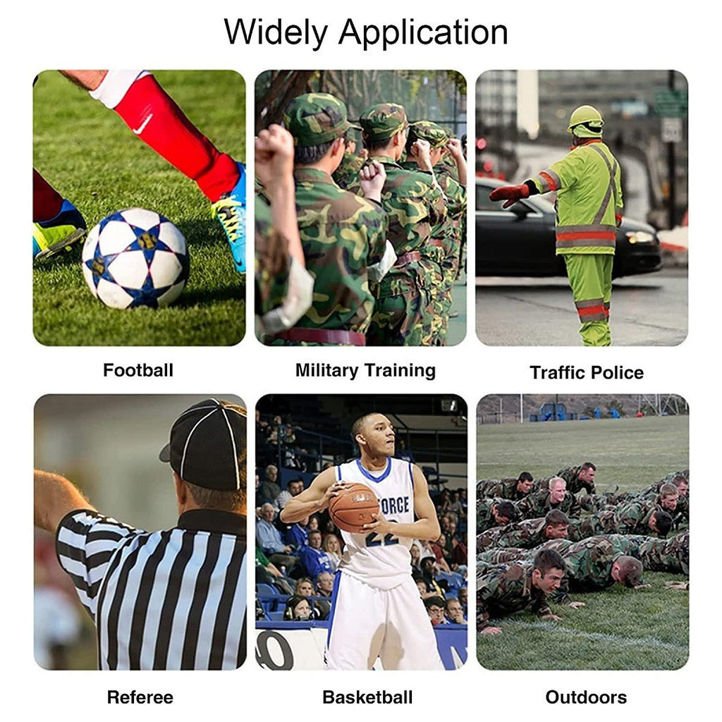 4PCS KUNSTSTOFF PFEIFEN MIT LANYARD TRAINER FUSSBALL-SCHIEDSRICHTER