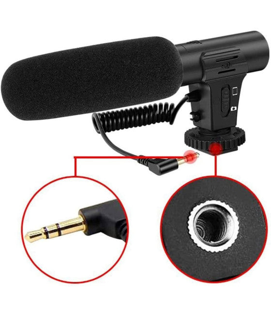 4IN1 UNIVERSAL VLOGGER KIT FÜR SMARTPHONES MIT LED LICHT MIKROFON