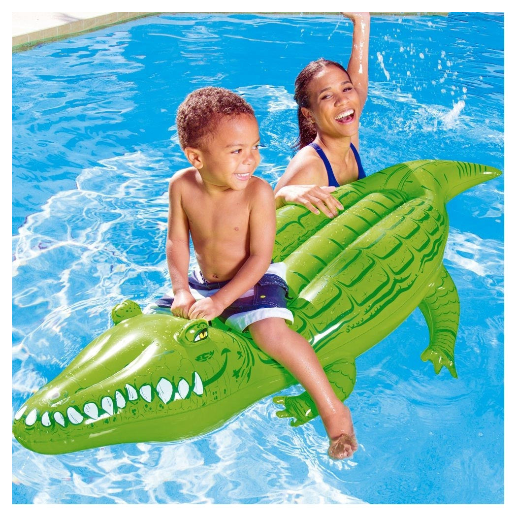 AUFBLASBARE RIESEN-KROKODIL-RETTUNGSBOJE 168 X 79 CM