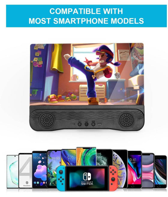 3D-LUPE AUDIO- UND VIDEOOBJEKTIV FÜR SMARTPHONES 12" BILDSCHIRMVERGRÖSSERUNG