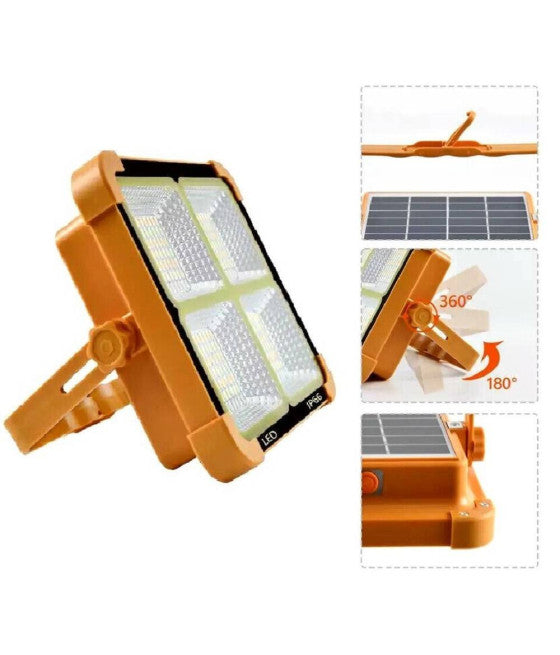120 W NOTLICHTLEUCHTE TRAGBAR WIEDERAUFLADBAR SOLARPANEL USB