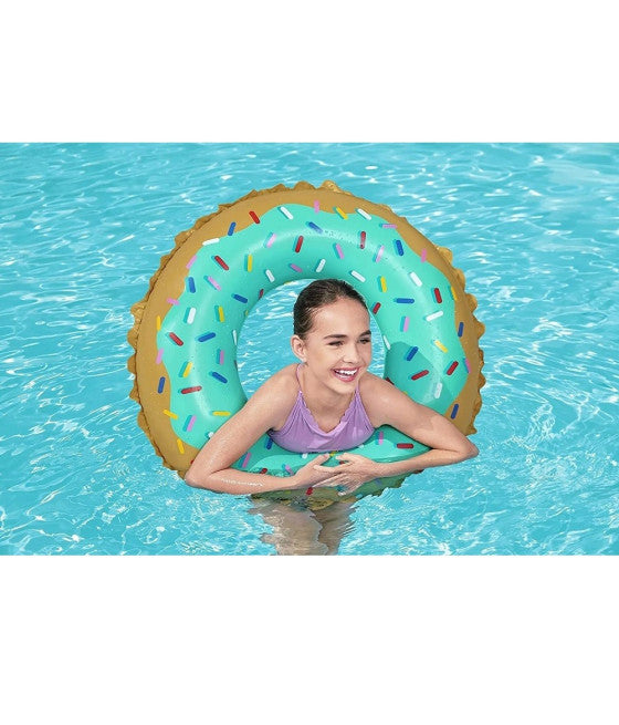 AUFBLASBARE RETTUNGSBOJE 91CM DONUT SÜSS MEER POOL 36300
