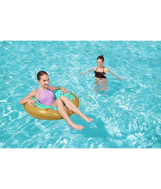 AUFBLASBARE RETTUNGSBOJE 91CM DONUT SÜSS MEER POOL 36300