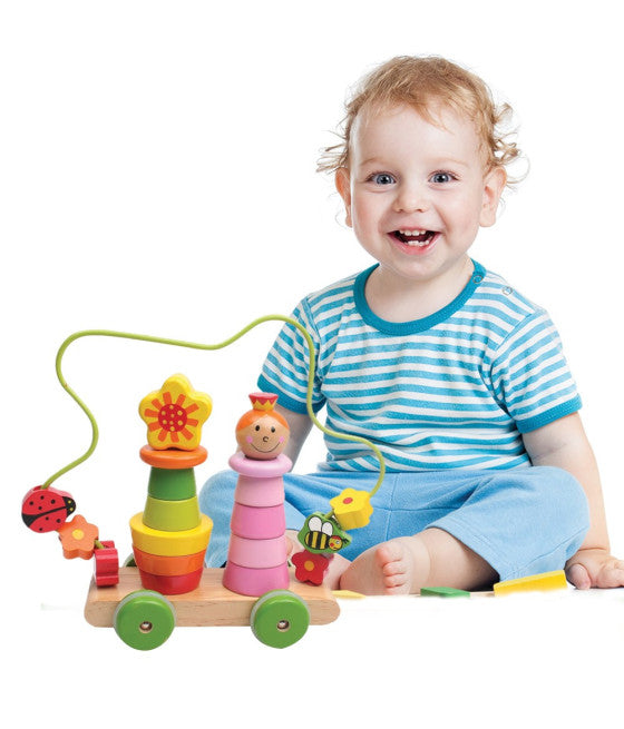 AKTIVITÄT SPIELZEUG AUTO KINDER HOLZ LERNSPIEL BABY