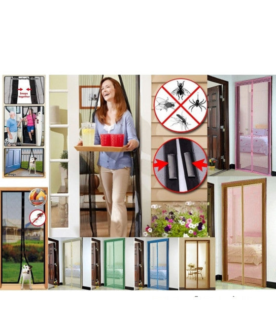 ANTI-INSECTS MAGIC MESH MAGNETIC GUTTER MESH BALKON TÜREN FENSTER 210x95CM