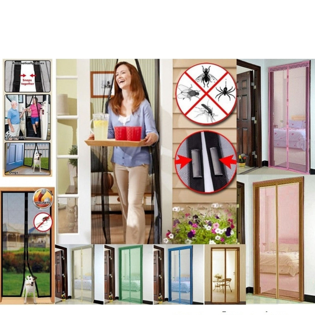 ANTI-INSECTS MAGIC MESH MAGNETIC GUTTER MESH BALKON TÜREN FENSTER 210x95CM