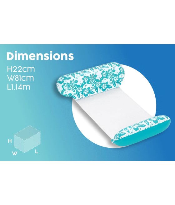 Aufblasbare Hängemattenmatratze, schwimmendes tropisches Design, 43839