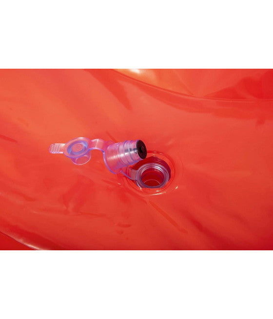 AUFBLASBARE INSEL PALMEN TROPISCHE BLUMEN MATRATZE 158 CM SEIL 43410