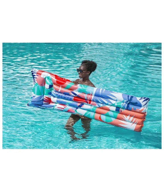 AUFBLASBARE LUFTMATTE MEHRFARBIG 2 TUBE 183 X 69 CM 44033