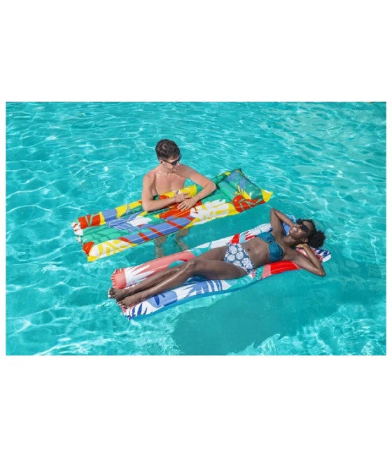 AUFBLASBARE LUFTMATTE MEHRFARBIG 2 TUBE 183 X 69 CM 44033