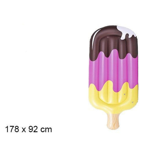 AUFBLASBARE POOL-MATRATZE EISCREME 178 X 92 CM