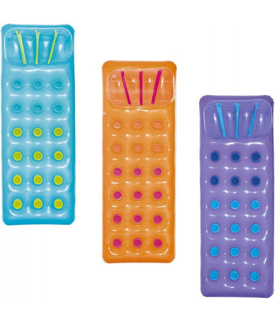 AUFBLASBARE MATRATZE MIT 18-LOCH-KISSEN 188X71 CM 43015