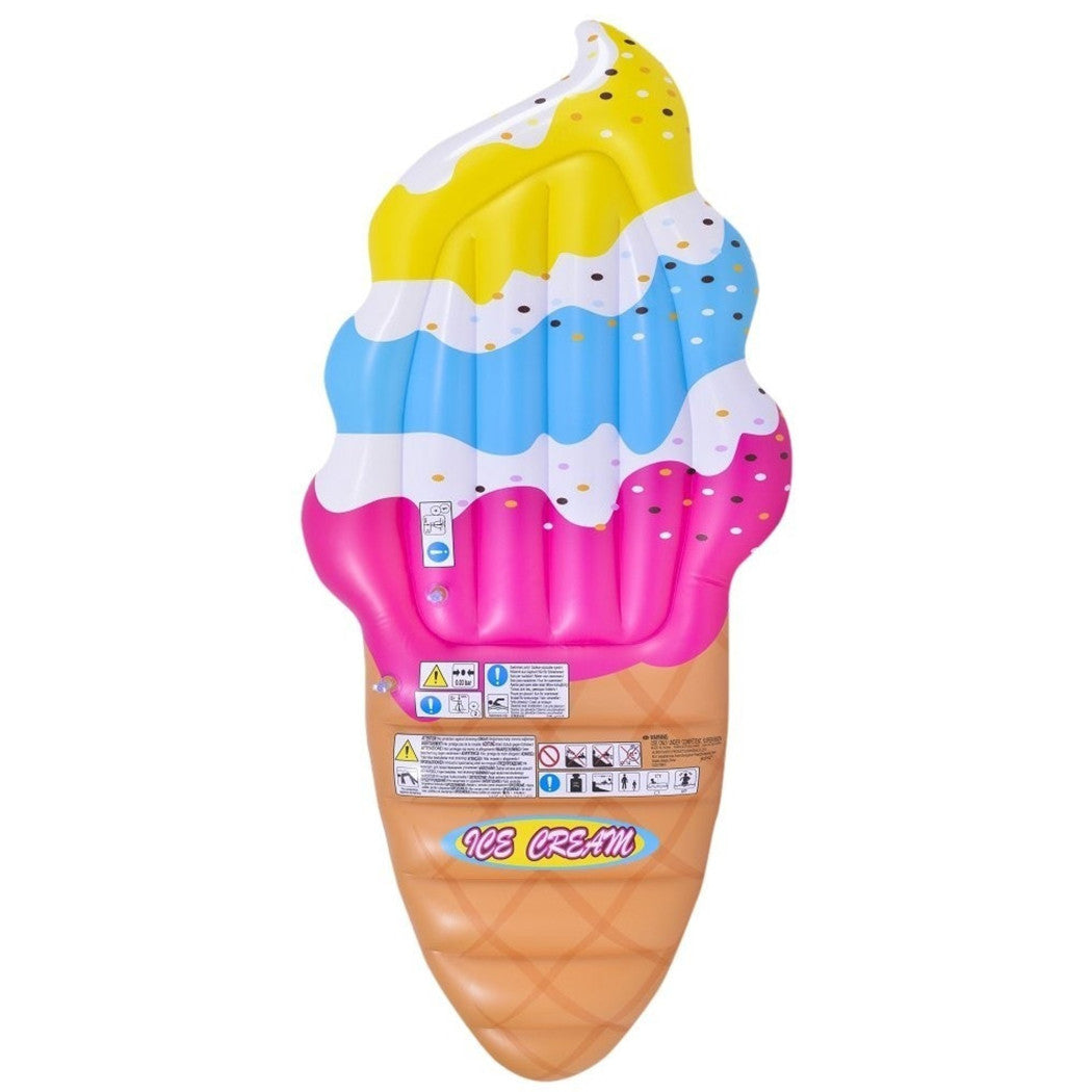 Aufblasbare Matratze aufblasbarer Kegel mit Eistüte aus PVC SEA SWIMMING POOL 170 x 79CM