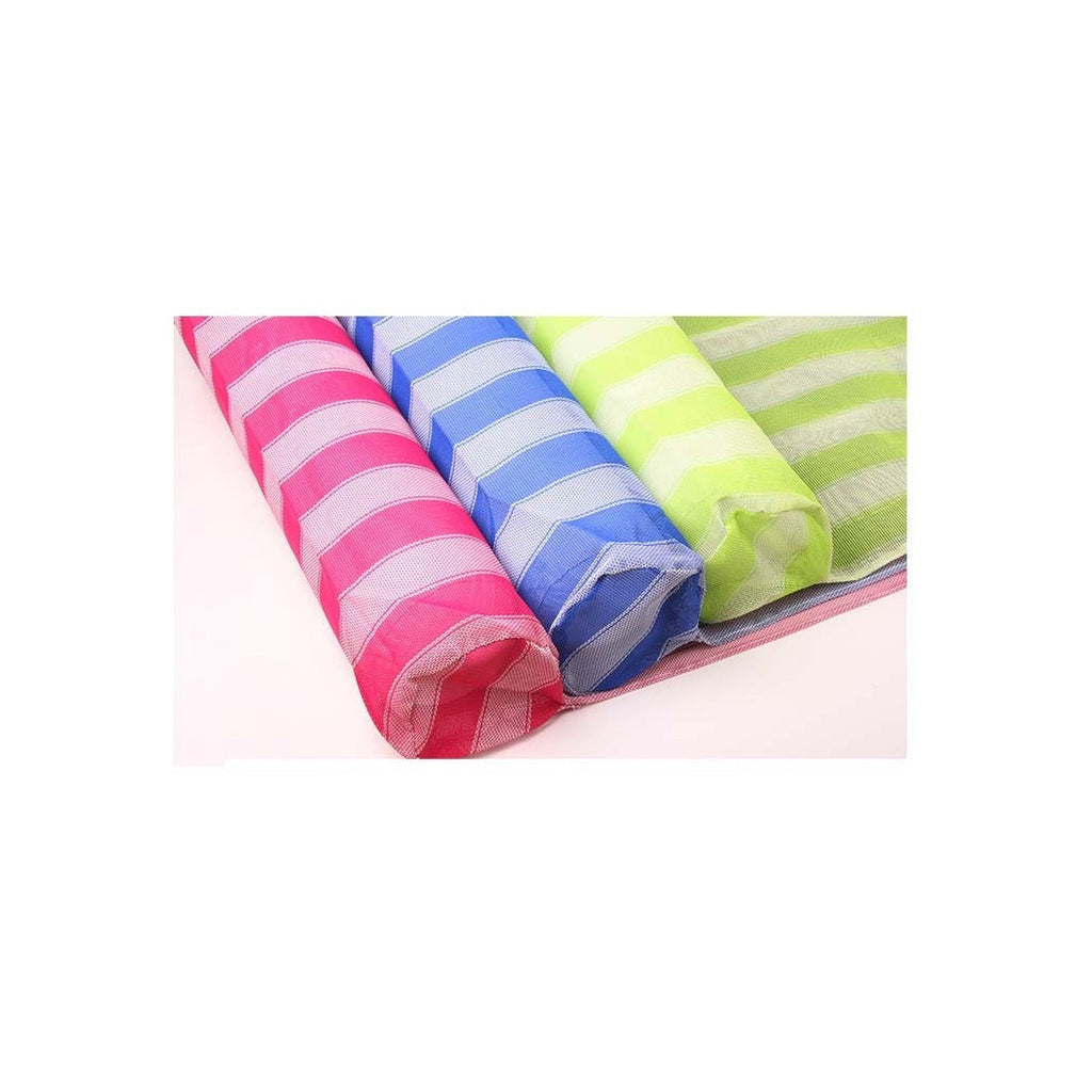 AUFBLASBARE HÄNGEMATTE MATRATZE FÜR SCHWIMMBAD MEER ENTSPANNEN PVC STOFF 130X70CM