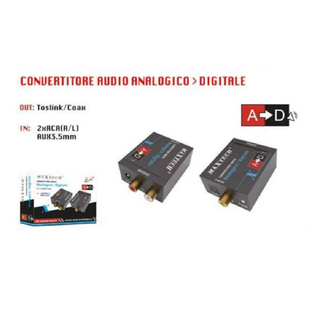 ANALOGISCHER KONVERTIER R/L TOSLINK DK202