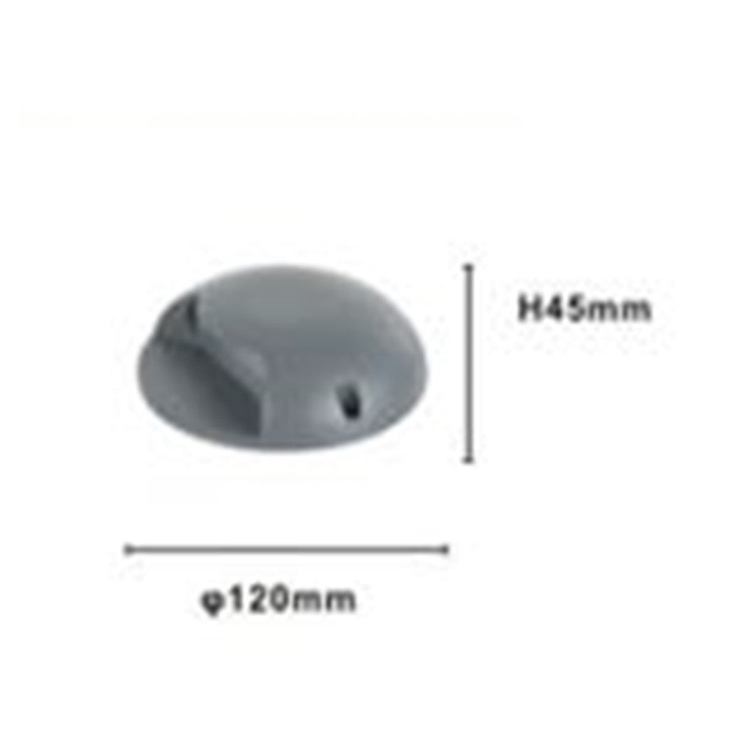 4 W RUNDER GRAUER LED-WEGSTRAHLER, KALTES LICHT 6500 K 33610