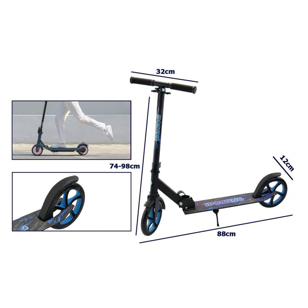 2-RAD-SCOOTER, HÖHENVERSTELLBAR, SCHNELL, LEICHT, VIELSEITIG, ERWACHSENE KINDER