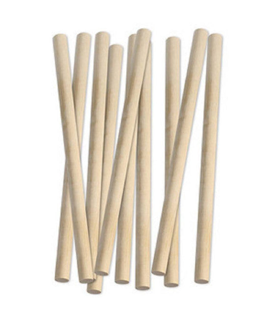 12 BASTONCINI IN LEGNO NATURALE ATTIVITÀ CREATIVE STECCHETTE 15X300 MM