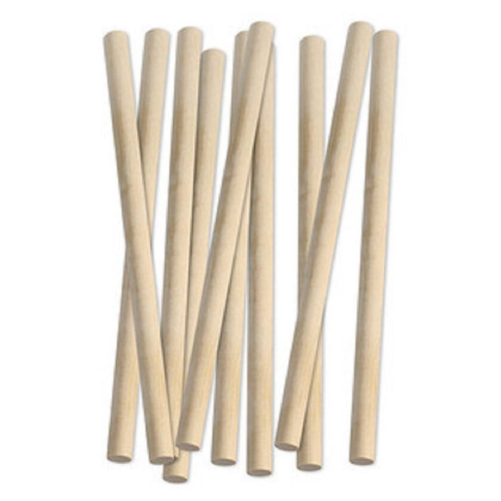 12 BASTONCINI IN LEGNO NATURALE ATTIVITÀ CREATIVE STECCHETTE 15X300 MM