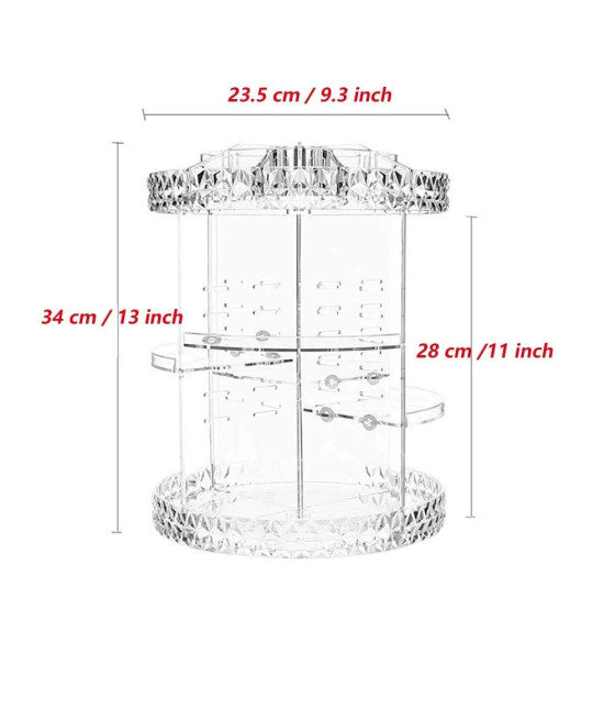 360° DREHBARER MAKE-UP-DISPLAY-ORGANISATOR KOSMETIK PARFUMS MAKE-UP