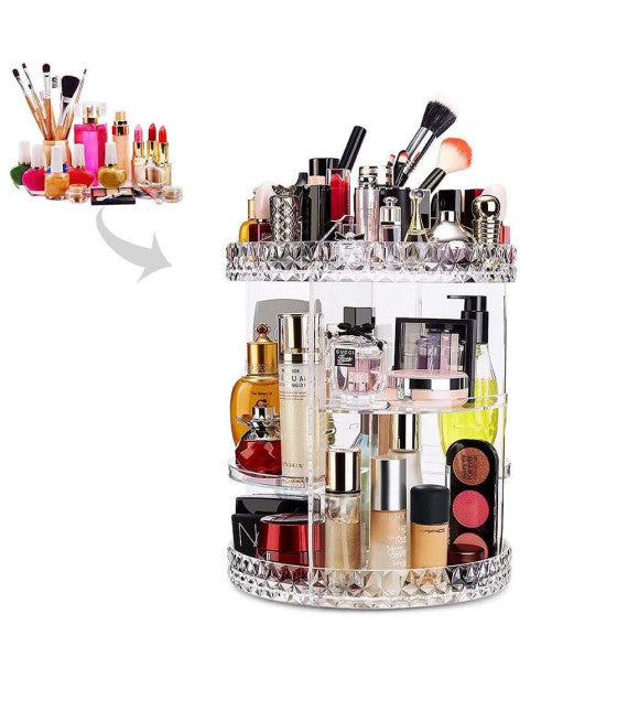 360° DREHBARER MAKE-UP-DISPLAY-ORGANISATOR KOSMETIK PARFUMS MAKE-UP