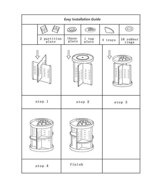 360° DREHBARER MAKE-UP-DISPLAY-ORGANISATOR KOSMETIK PARFUMS MAKE-UP