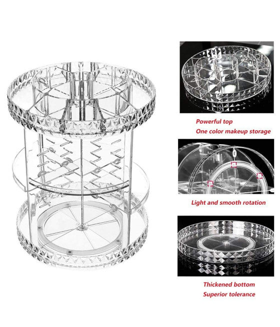 360° DREHBARER MAKE-UP-DISPLAY-ORGANISATOR KOSMETIK PARFUMS MAKE-UP