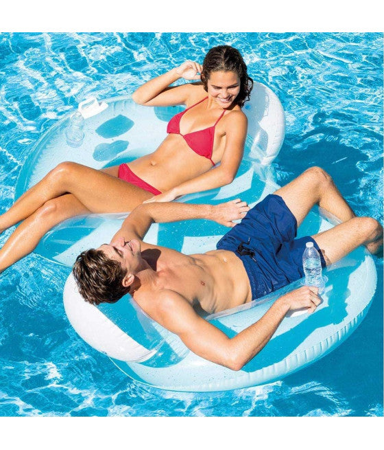 2-SITZ-SESSEL MIT AUFBLASBARER MATRATZE UND RÜCKENLEHNE