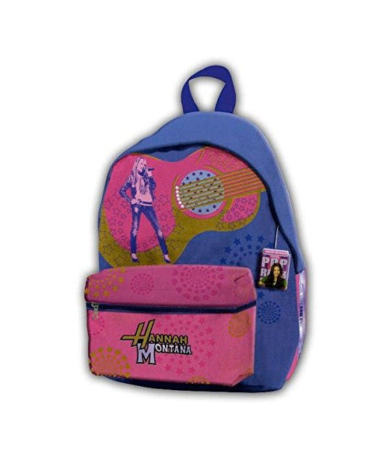 Amarican Rucksack Aktentasche Hanna Montana Farbe Fuchsia und Lila