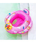 AUFBLASBARE BABYSCHWIMMWESTE FÜR MÄDCHEN MIT HÖSCHEN UND RÜCKENLEHNE 70 CM FARBE ROSA