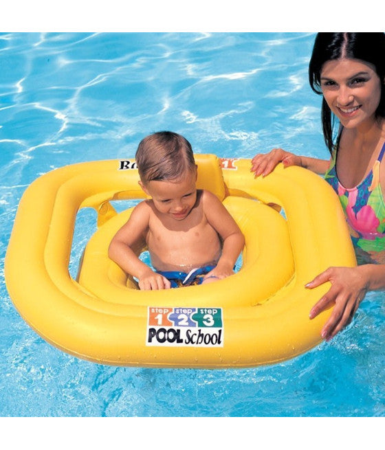 AUFBLASBARE KINDER-RETTUNGSBOJE AUFBLASBARES BOOT MIT MUANDINA UND RÜCKENLEHNE 79 X 79 CM