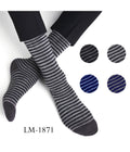 12 PAAR LANGE BAUMWOLLSOCKEN FÜR HERREN, VERSCHIEDENE FARBEN, RIGHINI LM-1871
