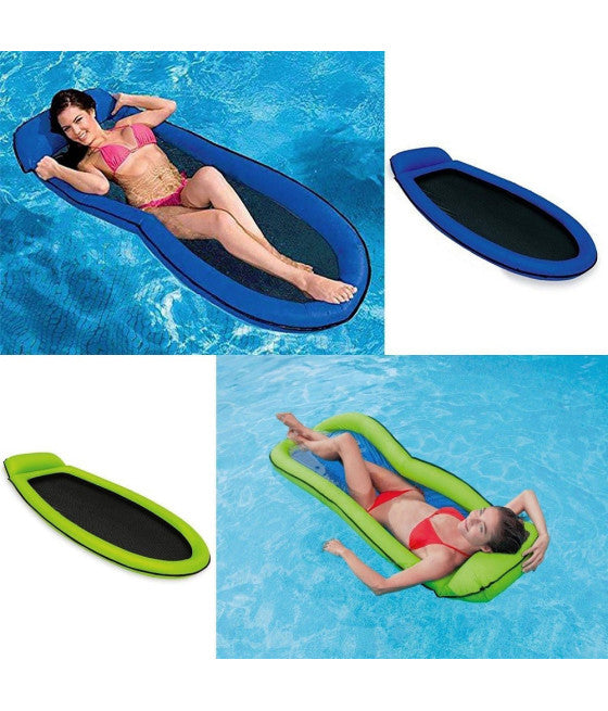 AUFBLASBARE AUFBLASBARE WASSER HÄNGEMATTE 178X94CM SORTIERTE FARBEN 58836