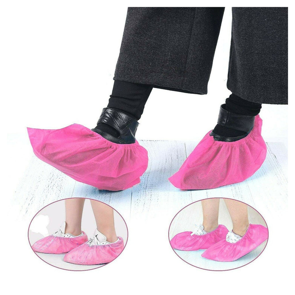 10 EINWEG-SCHUHÜBERZÜGE EINWEG-SCHUHÜBERZÜGE DPI 40X15CM ROSA