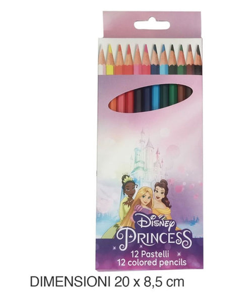 12 Buntstifte Farbstifte Buntstifte Prinzessinnen Zeichnung Schule Mädchen 955661