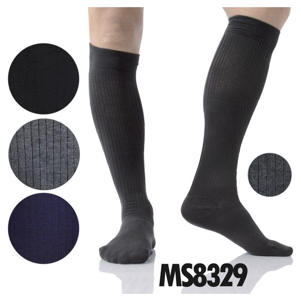 12 PAAR HERREN BAUMWOLLE LANGE SOCKEN VERSCHIEDENE FARBEN 40-46 KNIEHOCH MS8329