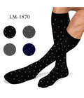 12 PAAR SORTIERTE BAUMWOLLE HERREN LANGE SOCKEN SCHWARZ BLAU ANTHRAZIT LM-1870