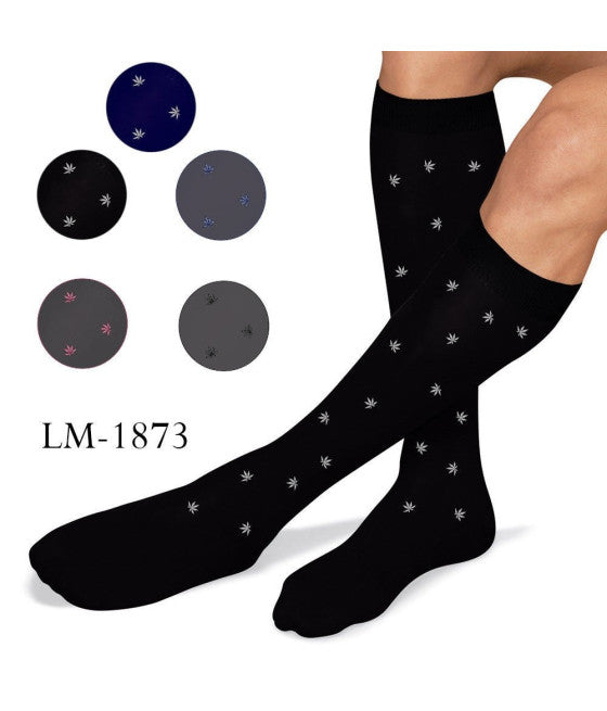 12 PAAR SORTIERTE BAUMWOLLE HERREN LANGE SOCKEN SCHWARZ BLAU ANTHRAZIT LM-1873