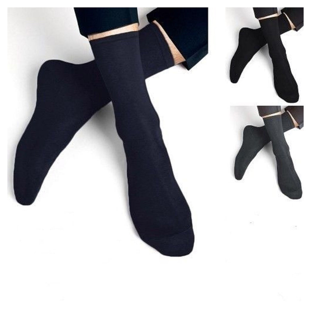 12 PAIA CALZE CALZINI UOMO A METà POLPACCIO CALDO COTONE MISTO COLORE TG 40/46